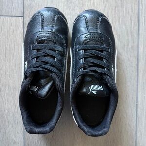 Puma Kids Black and White Sneakers